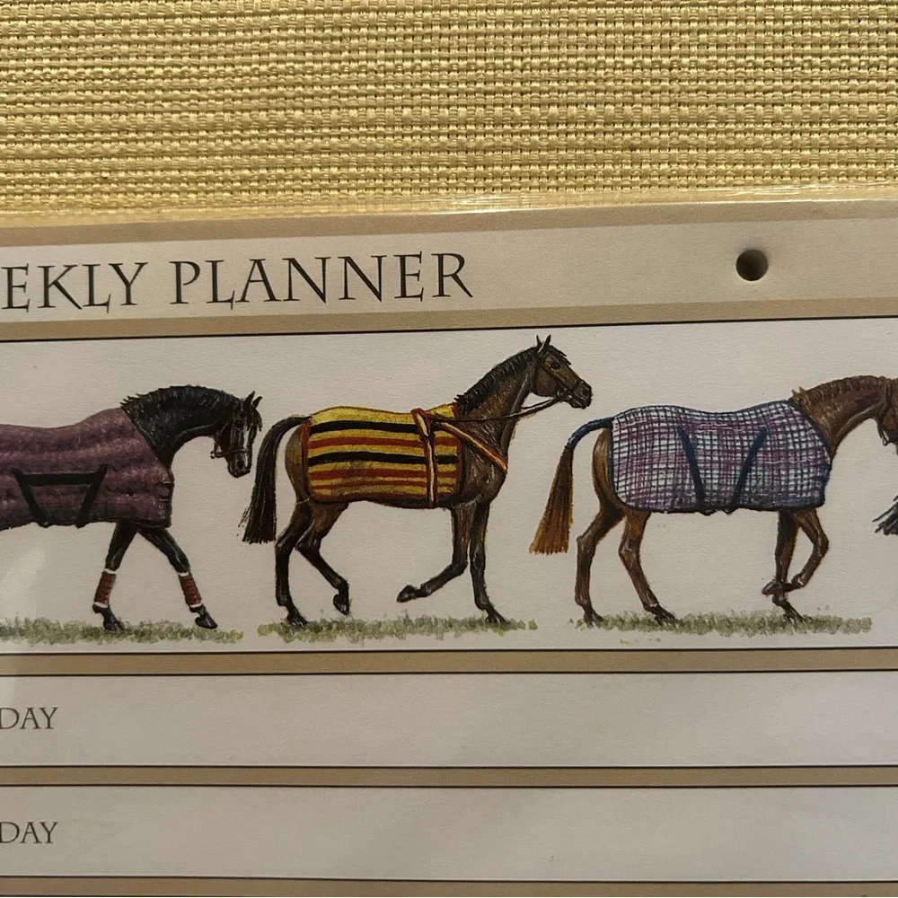 Equestrian Weekly Planner - Multicolor